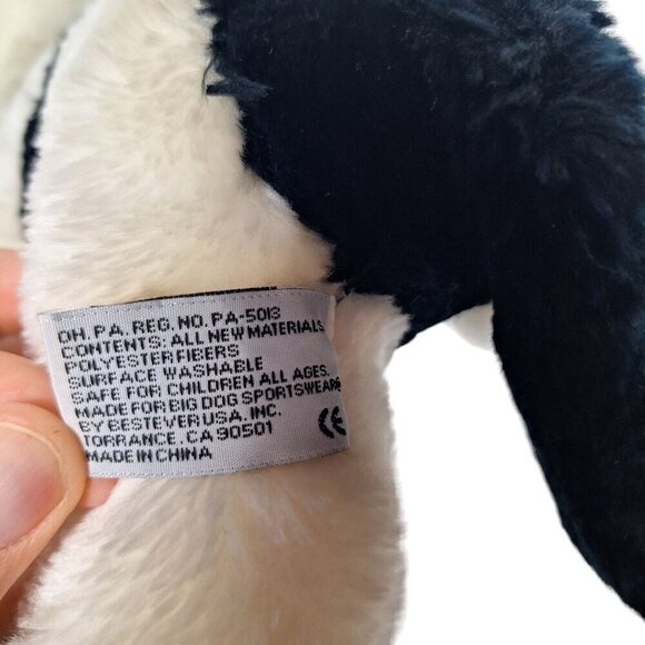 Big Dogs Black White Saint Bernard Plush Puppy 10 Inch - Picture 9 of 9